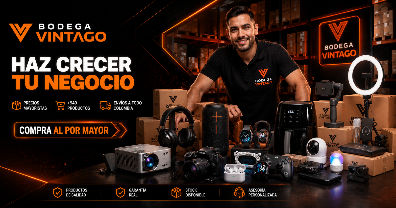 Audífonos y gadgets top con garantía real