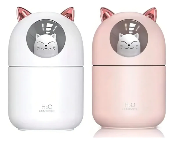 HUMIDIFICADOR GATO H2O DIFUSOR LAMPARA LED