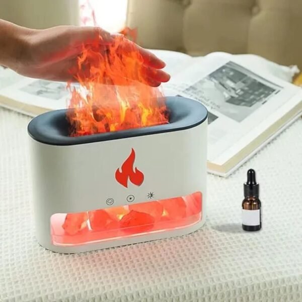 HUMIDIFICADOR CHIMENEA DIFUSOR DE AROMAS LUZ LED