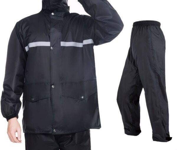 IMPERMEABLE NEGRO FUNDA CALIDAD REFLECTOR TALLA XL