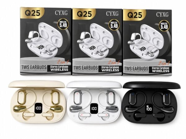 AUDIFONOS INALAMBRICOS CYXG 2 EN 1 Q25 BLUETOOTH