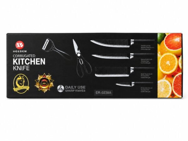KIT DE CUCHILLOS DE COCINA 6 PIEZAS KITCHEN KNIFE