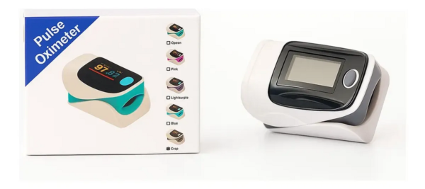 OXIMETRO FRECUENCIA PULSO CON CURVA PANTALLA LED