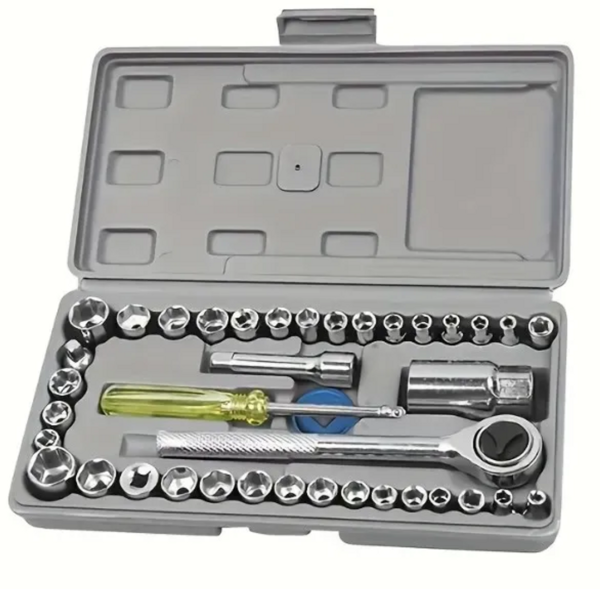 SET COMBINADO COPAS DE HERRAMIENTA RACHET 40 PIEZAS