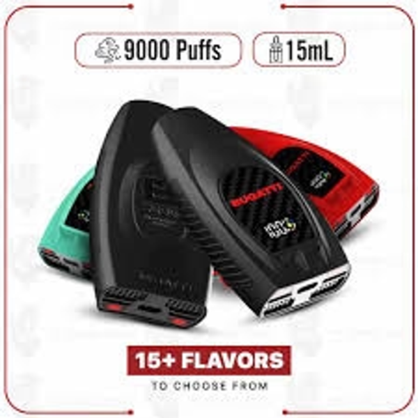VAPEADOR BUGATTI 9,000 PUFFS