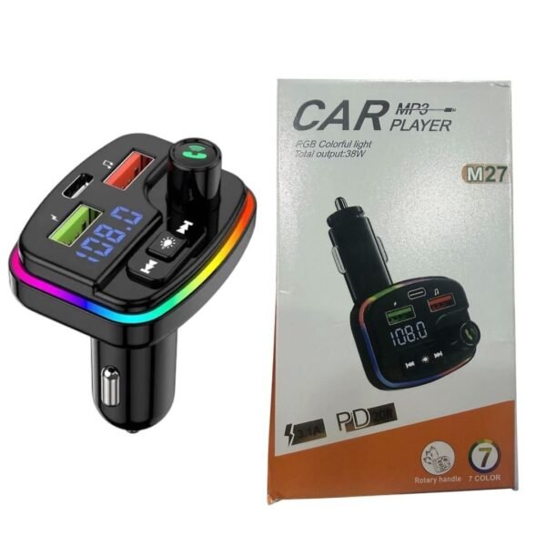 MODULADOR TRANSMISOR PARA CARRO BLUETOOTH FM M27