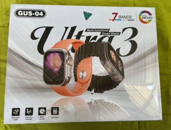 SMART WATCH ULTRA 3  7CORREAS MULTIFUNCIONAL GUS-04