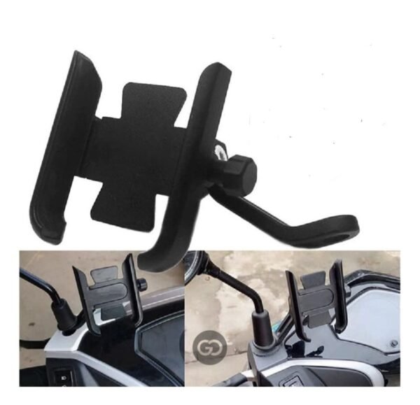SOPORTE DE CELULAR EN ALUMINIO MOTO RETROVISOR