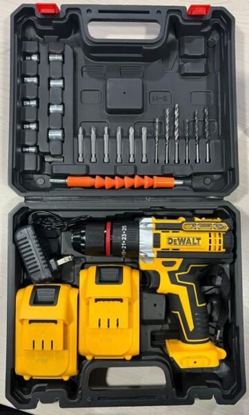 TALADRO INALAMBRICO DOBLE BATERIA 48V PERCUTOR SET DE COPAS  DEWALT