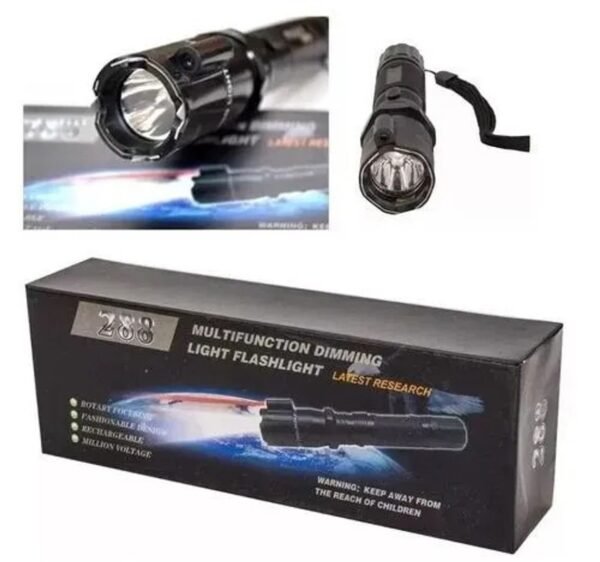 LINTERNA CON TASER Y LASER