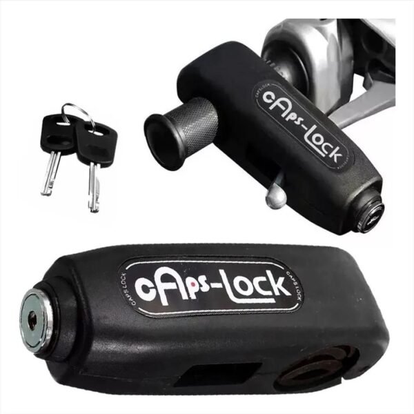 CANDADO MANILLAR DE FRENO PARA MOTO CAPS LOCK
