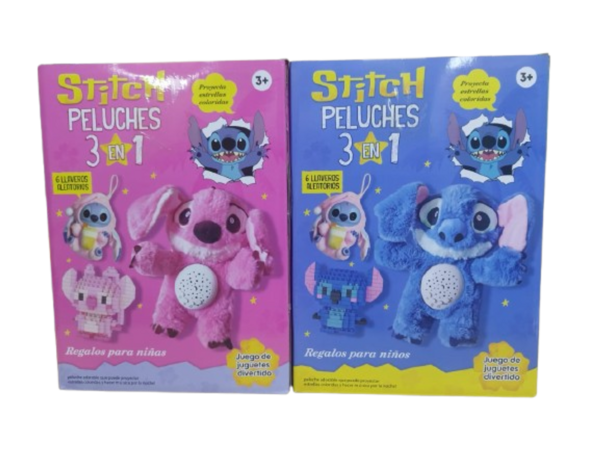 COMBO STICH PELUCHE PROYECTOR - LEGO - LLAVERO