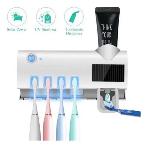 DISPENSADOR ESTERILIZADOR CEPILLOS DIENTES UV