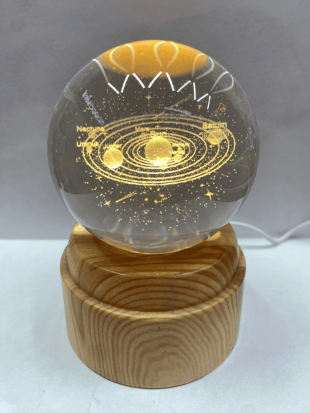 ESFERA CRISTAL REDONDA LAMPARA