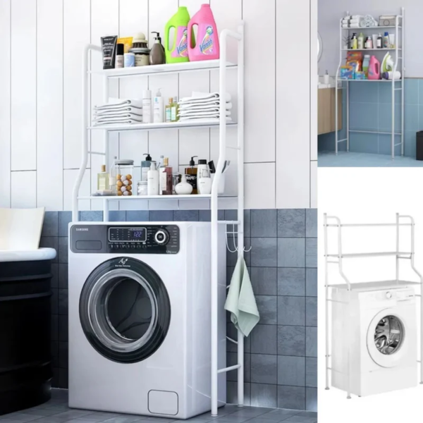 ESTANTE ORGANIZADOR PARA LAVADORA 3 NIVELES METALICO