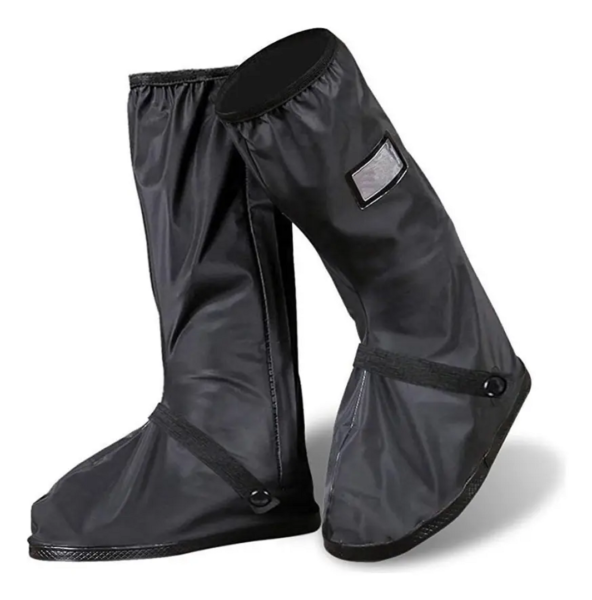BOTA IMPERMEABLE CUBRE ZAPATOS PARA LLUVIA EN LONA CON CREMALLERA