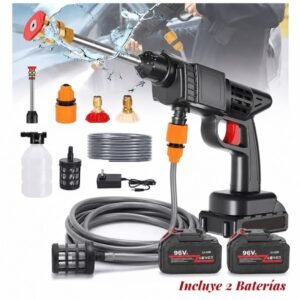 HIDROLAVADORA PORTATIL DOBLE BATERIA 96V ALTA PRECION