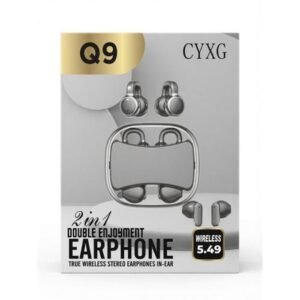 AUDIFONOS INALAMBRICOS AURICULARES 2 EN 1 BLUETOOTH Q9