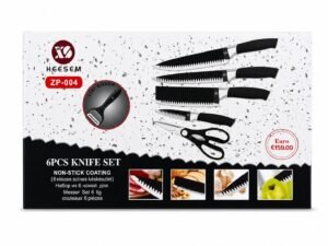 JUEGO SET CUCHILLOS LUJO 6 PIEZAS CON PELADOR