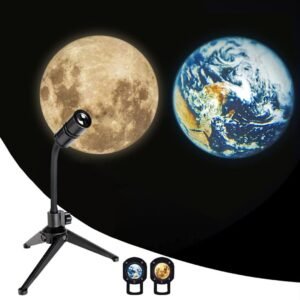 LAMPARA PROYECTOR LUNA Y TIERRA SOPORTE GIRATORIO