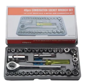 SET COMBINADO COPAS DE HERRAMIENTA RACHET 40 PIEZAS