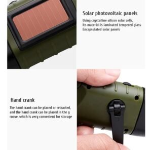 LINTERNA EMERGENCIA SOLAR Y DINAMO