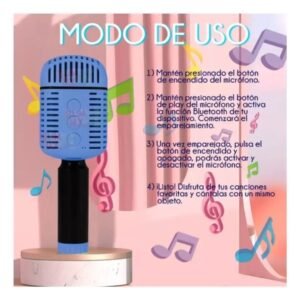 MICROFONO PORTATIL BOCINA INALAMBRICO EFECTOS DE VOZ