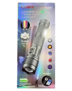 LINTERNA TACTICA GRANDE POTENTE COBA CB-G910