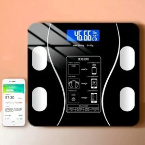BASCULA EN VIDRIO BALANZA PESA BLUETOOTH