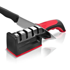 AFILADOR DE CUCHILLO MANUAL SHARPENER ACERO INOXIDABLE