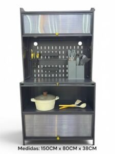 PLATERO ORGANIZADOR MULTIFUNCIONAL 3 GABINETES 150CMx80CMx38CM