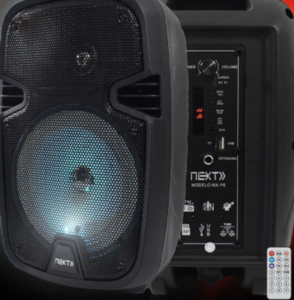 CABINA PARLANTE DE 6.5 PULGADAS CON CABLE GRABADORA LUCES LED NX-Y6AC