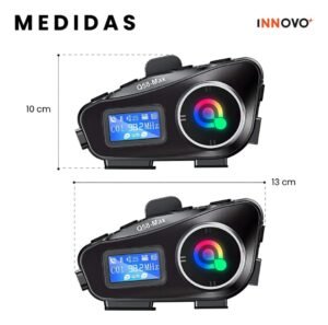 SET INTERCOMUNICADOR Q58-MAX MOTO CASCO X2 PIEZAS