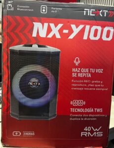 CABINA PARLANTE ALTAVOZ SONIDO 8 BLUETOOTH NX-Y100