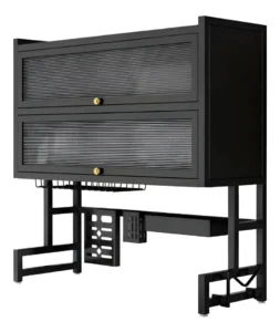 PLATERO ESCURRIDOR DOBLE GABINETE ACERO 85CM