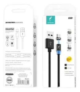 CABLE MAGNETO SKY DOLPHIN 2.4A UNIVERSAL 3 EN 1
