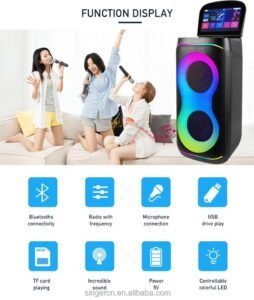 CABINA PARLANTE GEDI-G ALTAVOZ CON PANTALLA