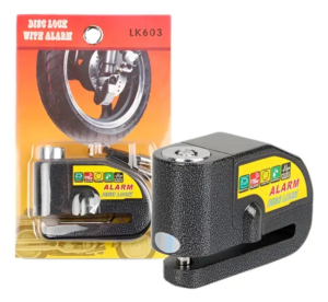 CANDADO DISCO MOTO ALARMA PESADO LK603