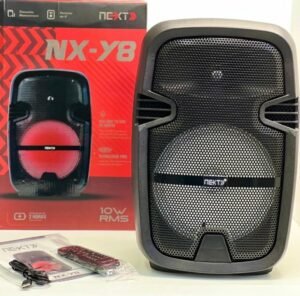 CABINA PARLANTE RECARGABLE 8 PULGADAS LUCES LED NX-Y8