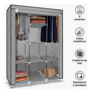 CLOSET ARMARIO 3 CUERPOS 88130 ALMACENAMIENTO 130X45X175