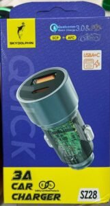 CARGADOR CARRO SKY DOLPHIN USB 3A