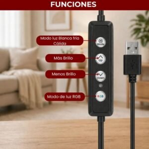 ARO DE LUZ LED TRIPODE RGB 10 PULGADAS FILL LIGHT MJ-26