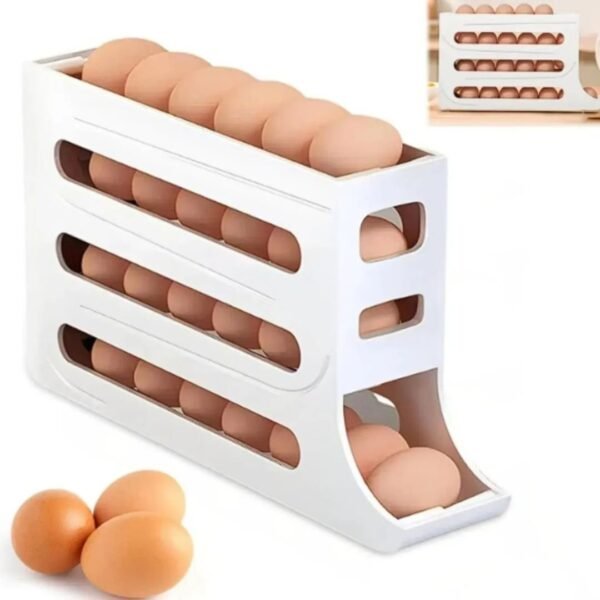 ORGANIZADOR DISPENSADOR DE HUEVOS TIPO ZIGZAG