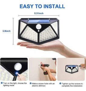 LAMPARA SOLAR JORTAN WALL LAMP