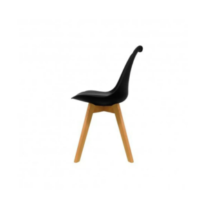 SILLA COMEDOR MODERNA MADERA COMPACTA TAPIZADA