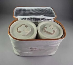 LONCHERA PORTA COMIDA 4 RECIPIENTES LUNCH BOX BAG