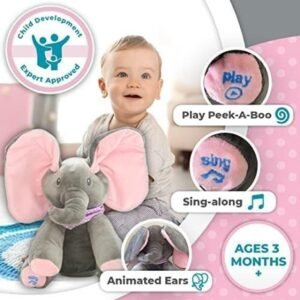 PELUCHE ELEFANTE MUSICAL Y MOVIMIENTO DE OREJAS