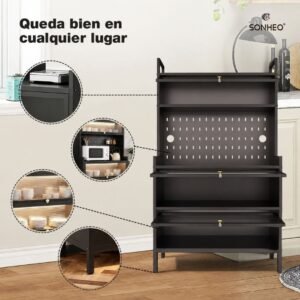 PLATERO ORGANIZADOR MULTIFUNCIONAL 3 GABINETES 150CMx80CMx38CM