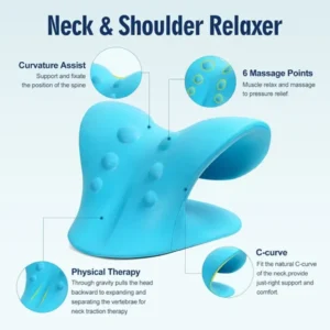 ALMOHADA CERVICAL CURVA APOYO DE CUELLO MASSAGER