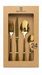 SET DE CUBIERTOS UBAOSHANG X24 PIEZAS ACERO INOXIDABLE